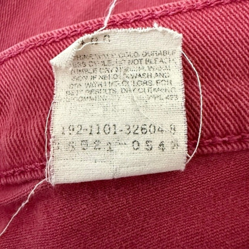 Vintage 1994 Levi's 512 High Waisted Jeans Error Mis-tab Upside Down USA Made 6 - Picture 9 of 14